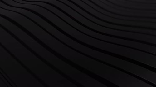 4 K Black Wave Background Loop