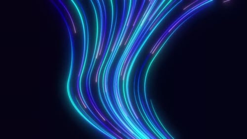 Abstract background with wavy light line technology