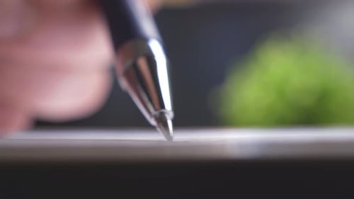 Ballpoint Pen Close Up