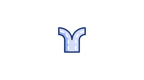 Animiertes Fahrbahnsymbol