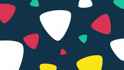 Abstract Rounded Shapes Moving Background Pattern