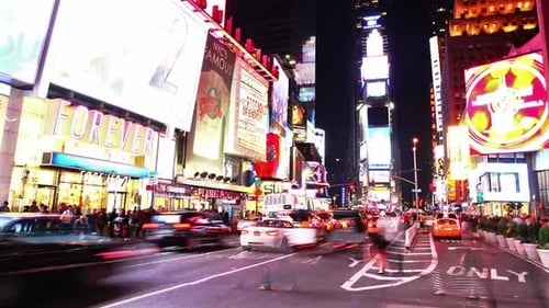 New York City - May 21: of Times Square Traffic At