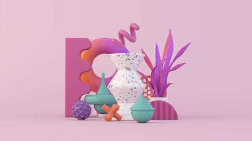 Geometric Shapes Loop Animation