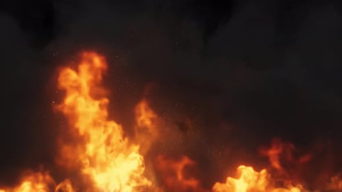 Dynamic Realistic Fire Flames and Smoke Overlay