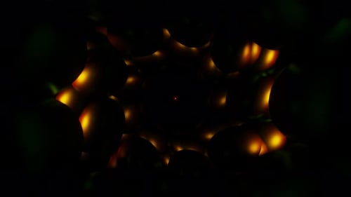 Neon Outlines Throb in a Mesmerizing VJ Loop Background