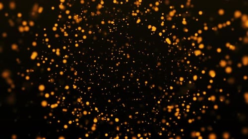 Gold Particle Background Loop
