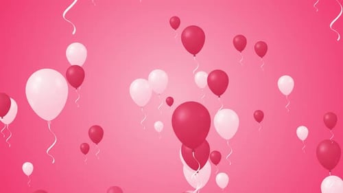 Balloons Flying Background