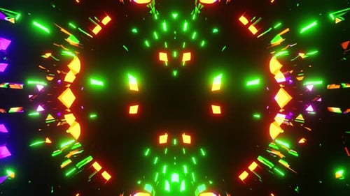 A Mazing Multicolored Bloom Equalizer Vj Loop For Music Party Background