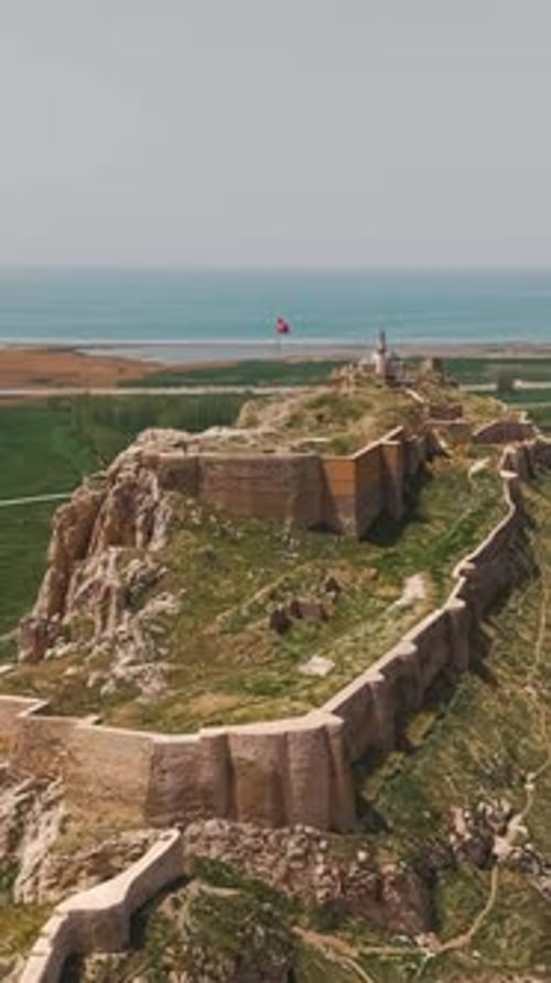 Aerial View of Van Castle