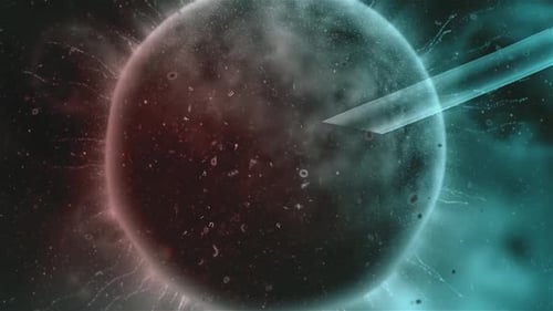 Dynamic Abstract Sphere with Glowing Data Injection