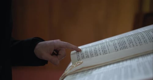 Finger, Bible, Reading, Christianity, Church, Scripture