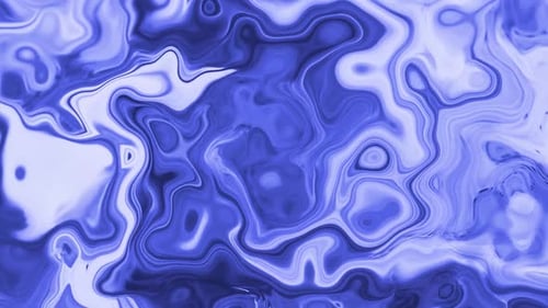 Abstract Fluid Blue and White Morphing Loop Background