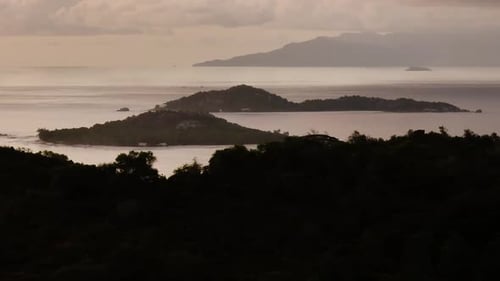 Scenic Rocky Coastline with Greenery Seychelles Mahe