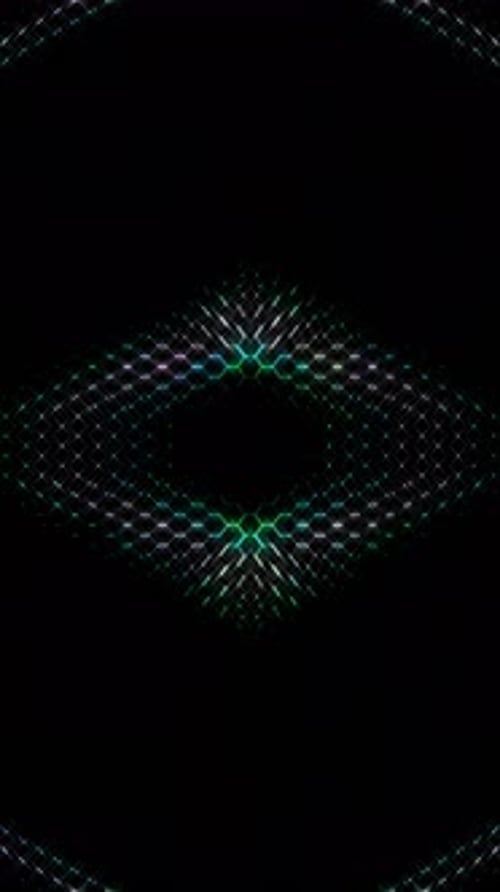 3D Abstract shining bright lines set wave, colorful, black background