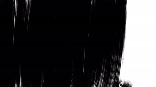Ink paint brush stroke black white transition. Masks Luma Mattes Alpha Channels. for masks, fades, m