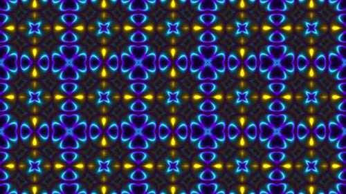 Hypnotischer Kaleidoskop-Schleife in HD | Beweglicher visueller Hintergrund mit abstrakter Symmetrie