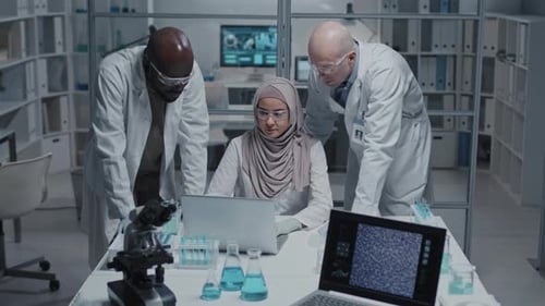 Diverse Scientists Working Together
