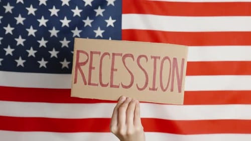 Rezession in den USA Konzept Finanzkrise