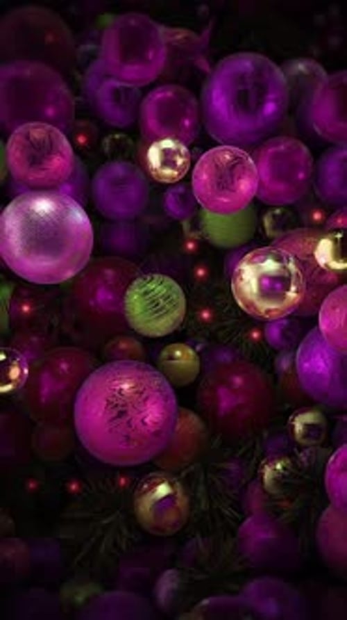 Christmas Baubles Background 07
