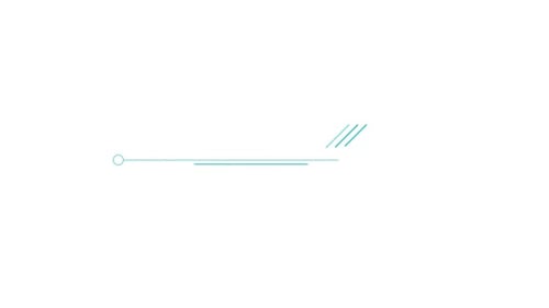 Élément animé pour légende d'Infographies avec ligne droite horizontale