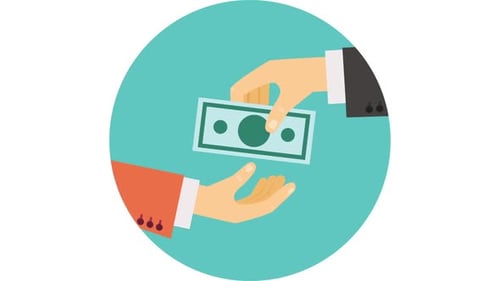 Giving Money from Hand to Hand
