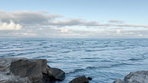 Meer und Wolken
