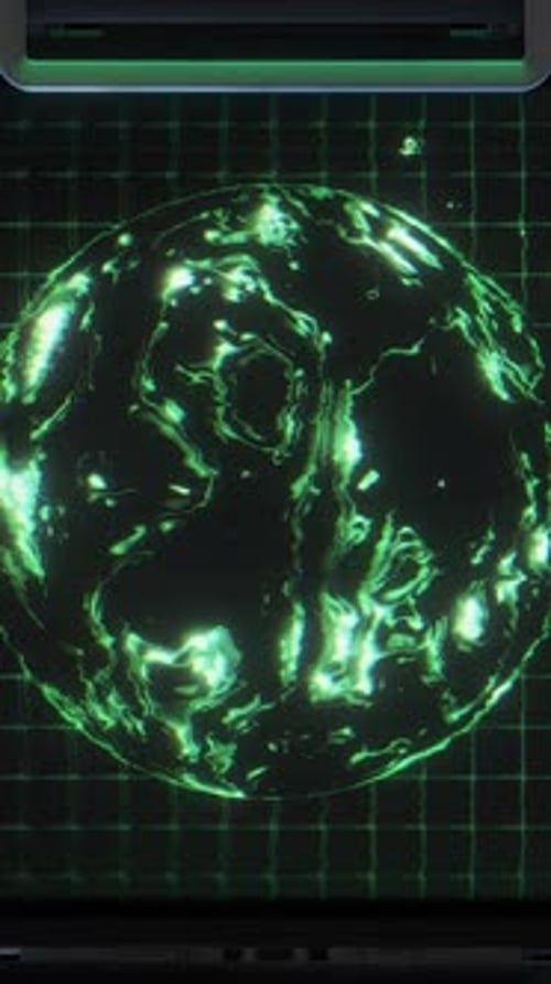 3 D Sci Fi Digital Screen 01