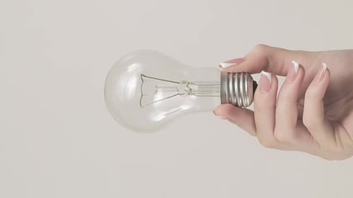 Vertikale kreative Lampe Idea Bulb Woman Handset 2