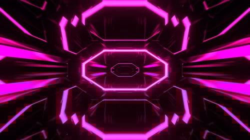 Pink Abstract Cyber Track With Flashing Lighting Background Vj Loop In 4K