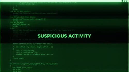 Glitch Text Reveal on Retro Computer Screen