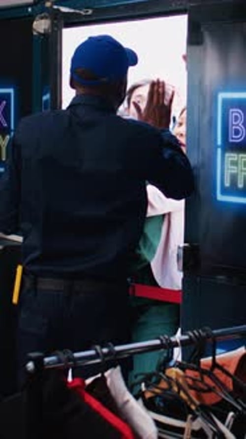 Shoppers Rush Into Store for Black Friday Sales