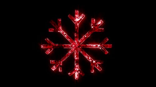 Red Crystal Snowflake