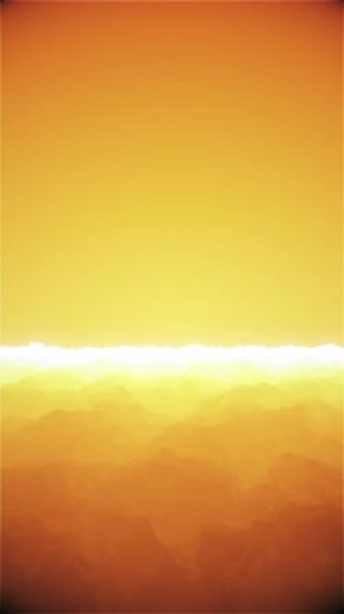 Endless Warm Golden Horizon Fly Over Landscape Background Loop