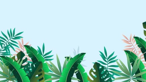 Tropical Leaves Background