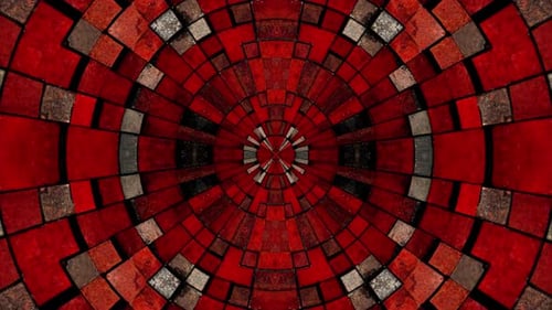 Grunge Red Stone Tile Background