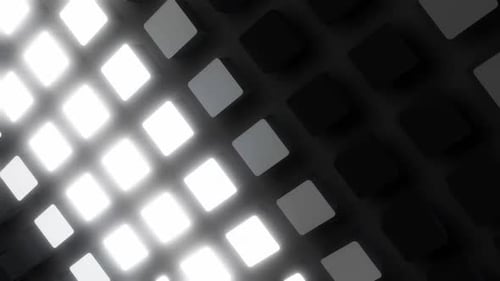 Abstract geometric pattern with bright squares