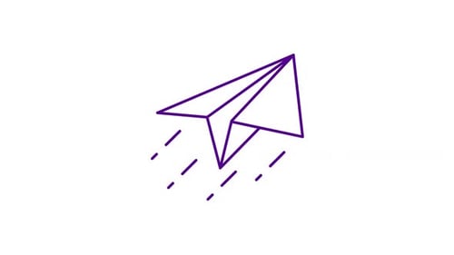 Animated Paper Plan with Alpha Channel