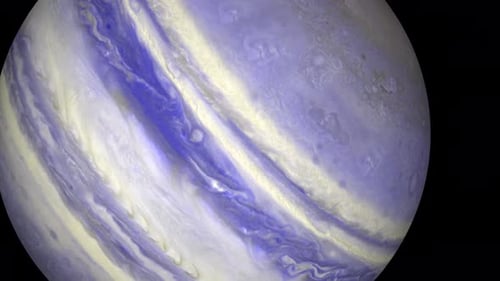 Jupiter planet on seen from space