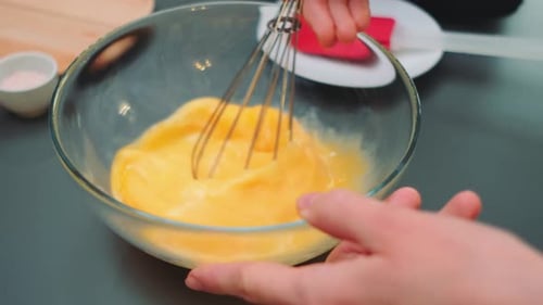 Stirring Eggs with a Whisk