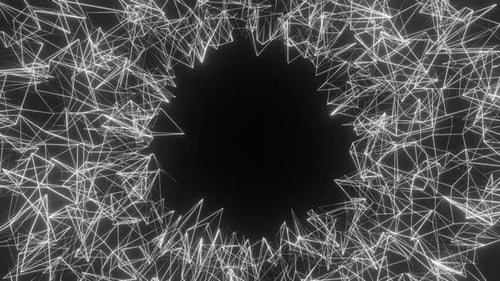 Structures blanches, arrière-plan mobile, boucle Vj en 4K