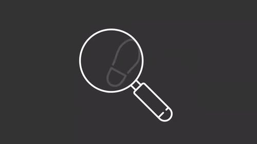 Tracking white line animation