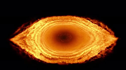 Fiery Eye Energy Vortex Animation