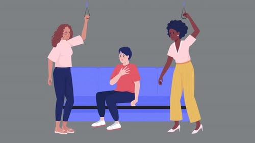 Animated Public Transport Characters