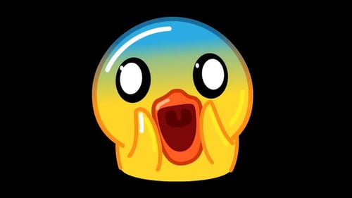 Shocked Duck Animated Emoji