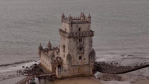 Belem Lisbon Historic Fortress Tower By Tagus River Belem Lisbon