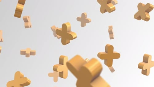 Falling Plus signs background animation