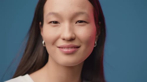 Close Up of Young Woman Smiling Portrait
