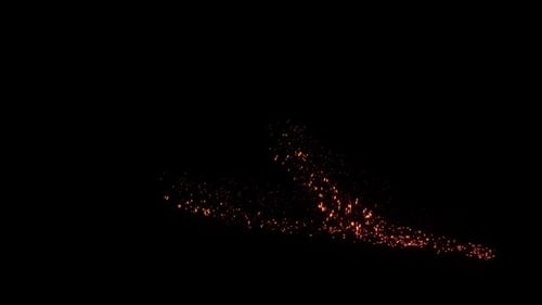 Glowing Particle V Shape Abstract Reveal Animation
