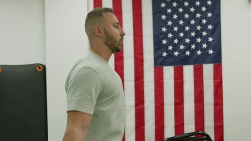 Sports People Workout in Gym