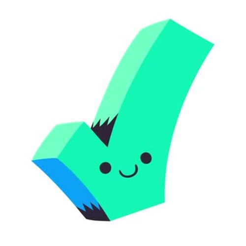 Modern Animated 3D Checkmark Success Icon